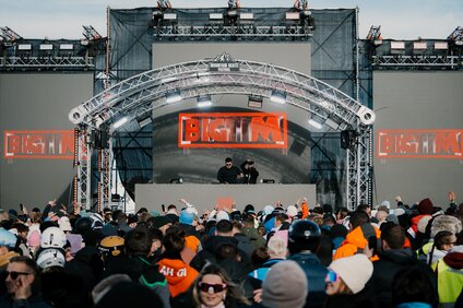 Mountain Beats Festival Silvretta Montafon | © Silvretta Montafon - BY GOODGUYPAEZ Bühne beim Mountains Beats Festival in der Silvretta Montafon. | © Silvretta Montafon - BY GOODGUYPAEZ