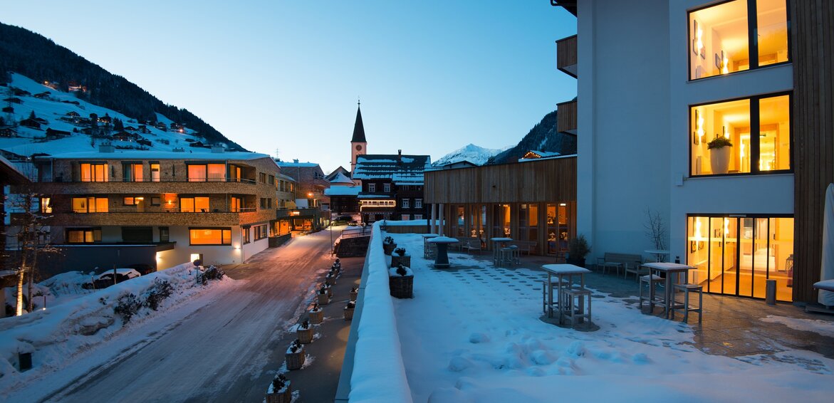 Das Sporthotel Silvretta Montafon in Gaschurn im Winter | © Silvretta Montafon - Daniel Hug