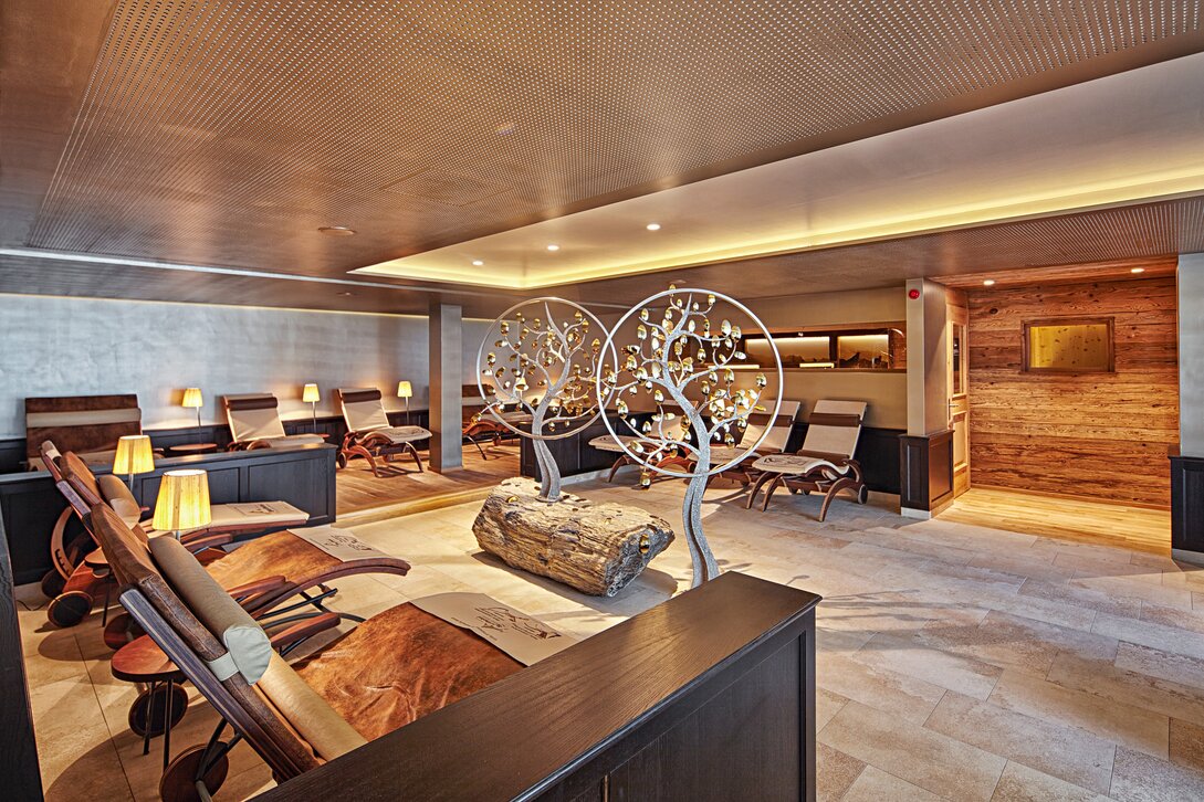 Gold(t)raum Ruheraum - Sporthotel Silvretta Montafon | © Silvretta Montafon - Markus Gmeiner Ruheraum im Spa des Sporthotel Silvretta Montafon. | © Silvretta Montafon - Markus Gmeiner